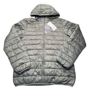 Pioneer Camp Men's Lightweight Puffer Jacket Insulated Packable Green Small